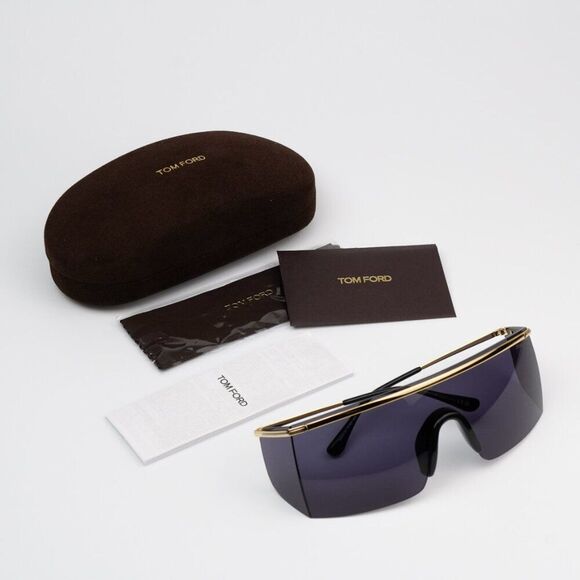 NEW Tom Ford FT0980/S  30A PAVLOS-02 Gold Smoke Irregular Unisex Sunglasses - Picture 4 of 15